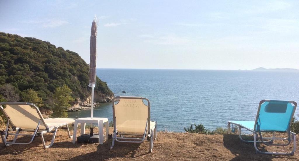 לריסוס Katevi Luxury Seafront Villa מראה חיצוני תמונה